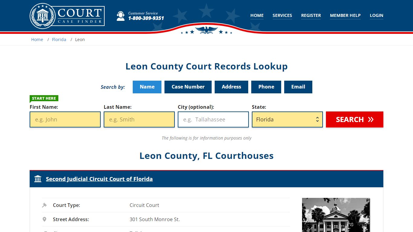 Leon County Court Records | FL Case Lookup - CourtCaseFinder.com